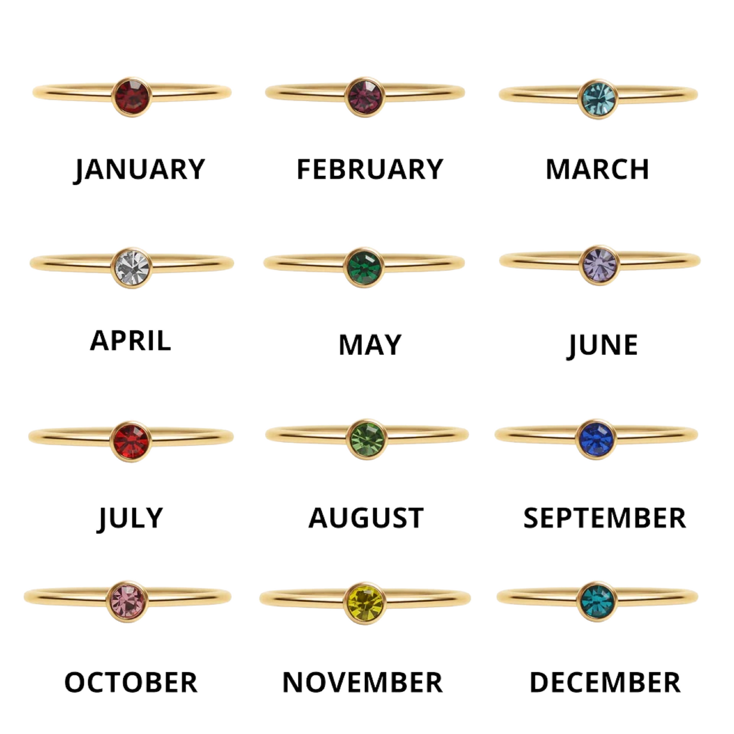 Greta Birthstone Ring